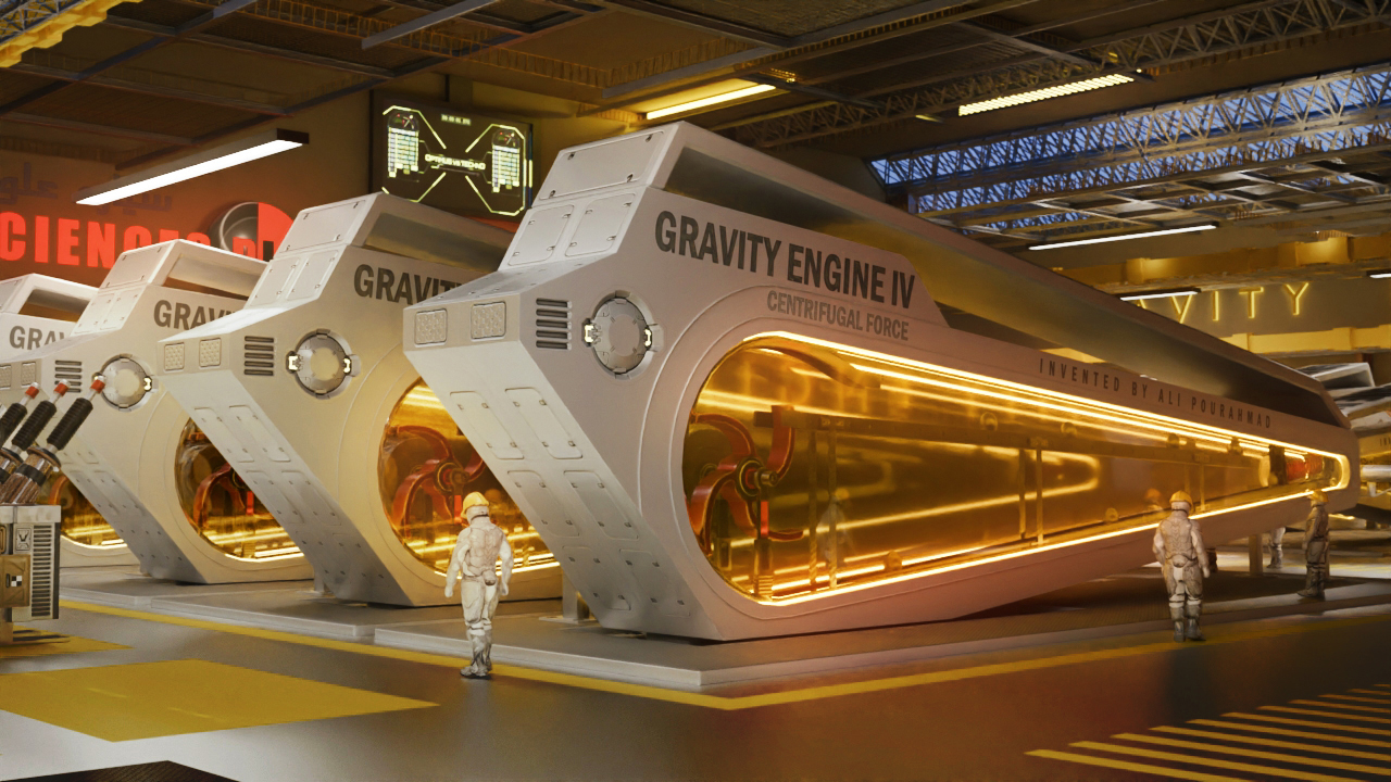 تولید برق با نیروی جاذبه زمین - نیروگاه برق با استفاده از نیروی گریز از مرکز - تولید الکتریسیته با جاذبه و نیروی گریز از مرکز - علی پوراحمد